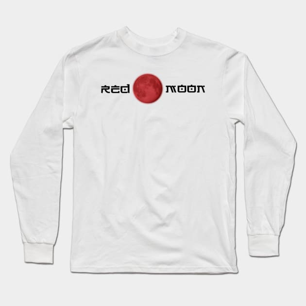 Red moon Long Sleeve T-Shirt by Owo image